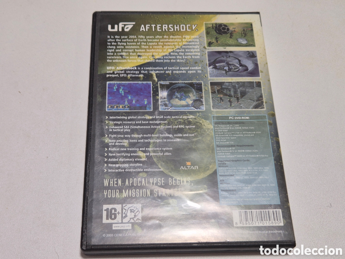 Videojuegos y consolas: UFO AFTERSHOCK pc cd-rom - Foto 2