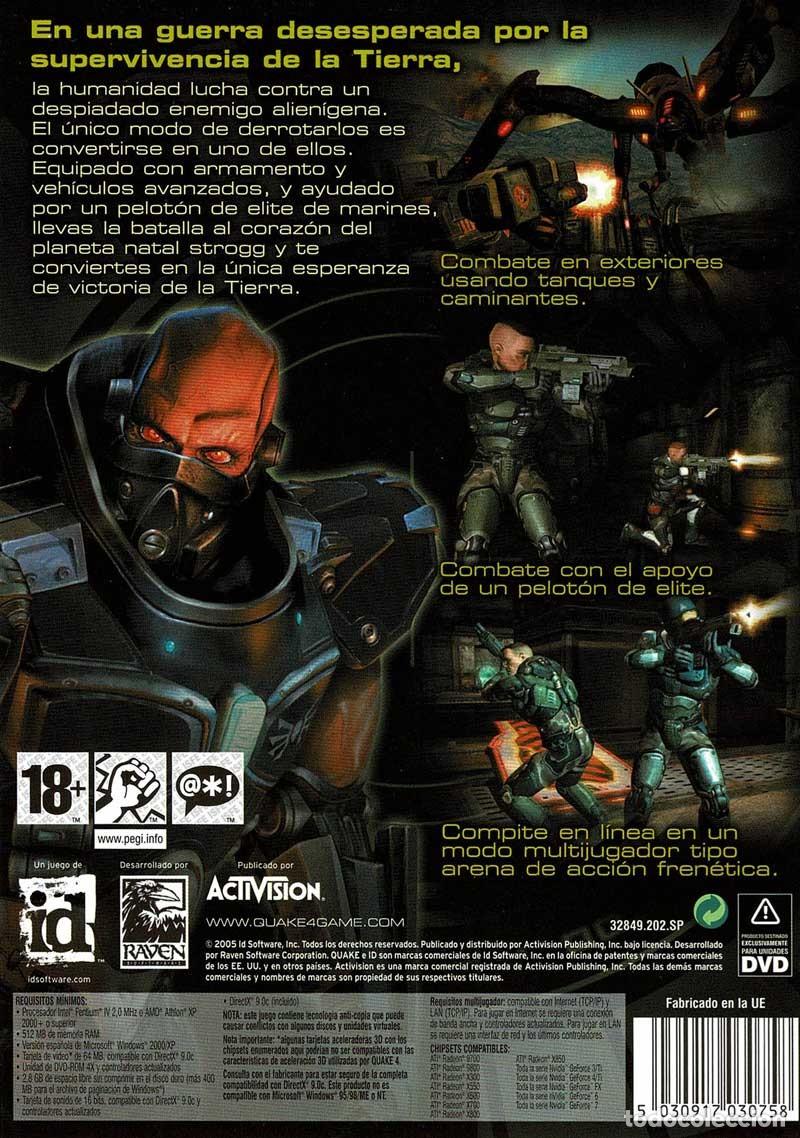 Videojuegos y consolas: Quake 4. PC + Manual - Foto 2
