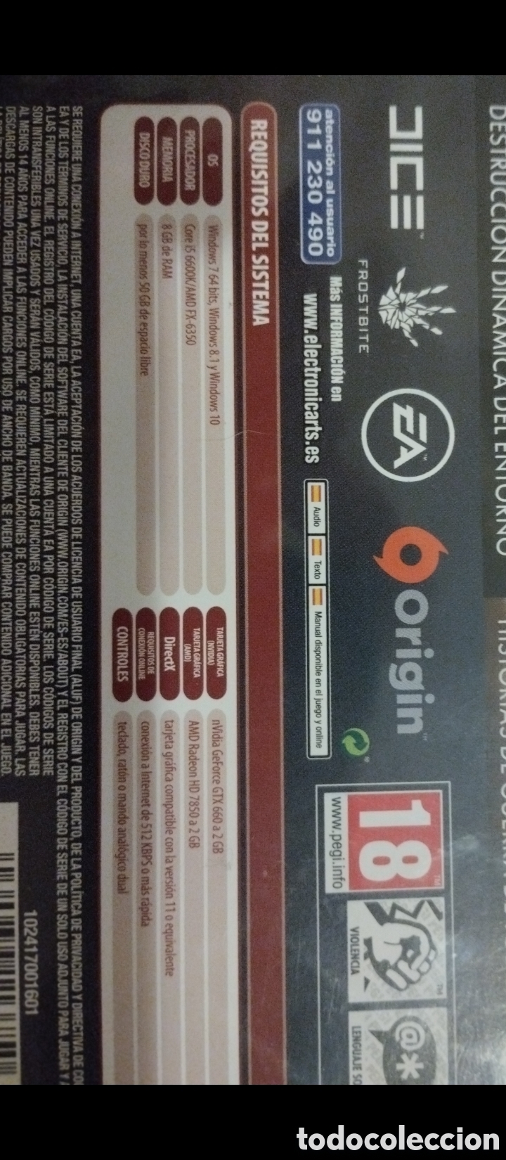 Videojuegos y consolas: &rdquo;BATTLEFIELD 1&rdquo;.videojuego para PC. - Foto 5