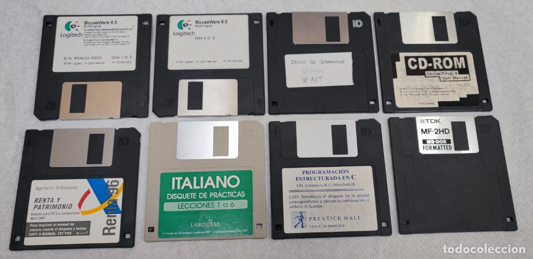 Videojuegos y consolas: LOTE DE 8 DISQUETES PC, PROGRAMACION ESTRUCTURADA EN C, DISCO DE ARRANQUE, ETC. - Foto 1