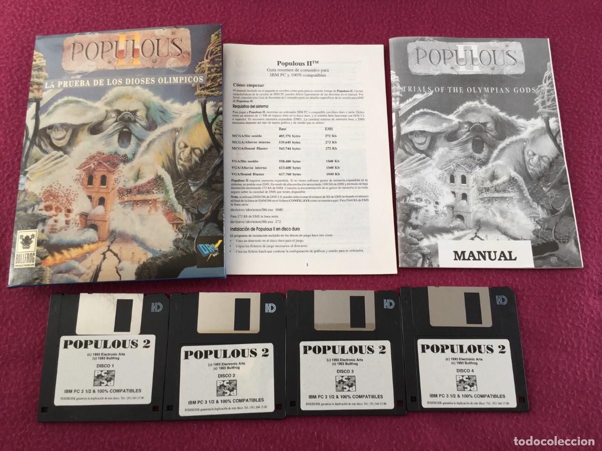 Videojuegos y consolas: JUEGO PC POPULOUS II - IBM 3,5 - Foto 2
