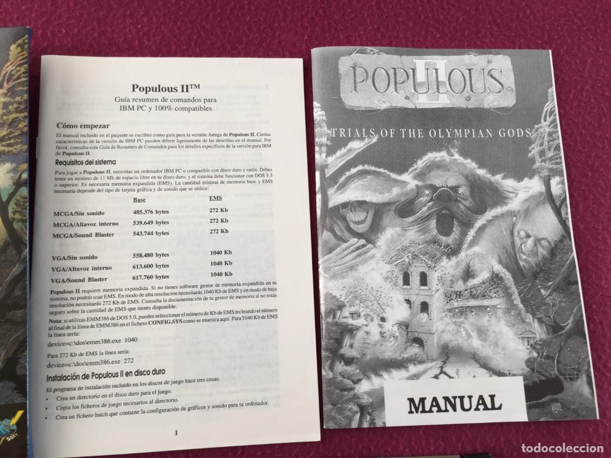 Videojuegos y consolas: JUEGO PC POPULOUS II - IBM 3,5 - Foto 3