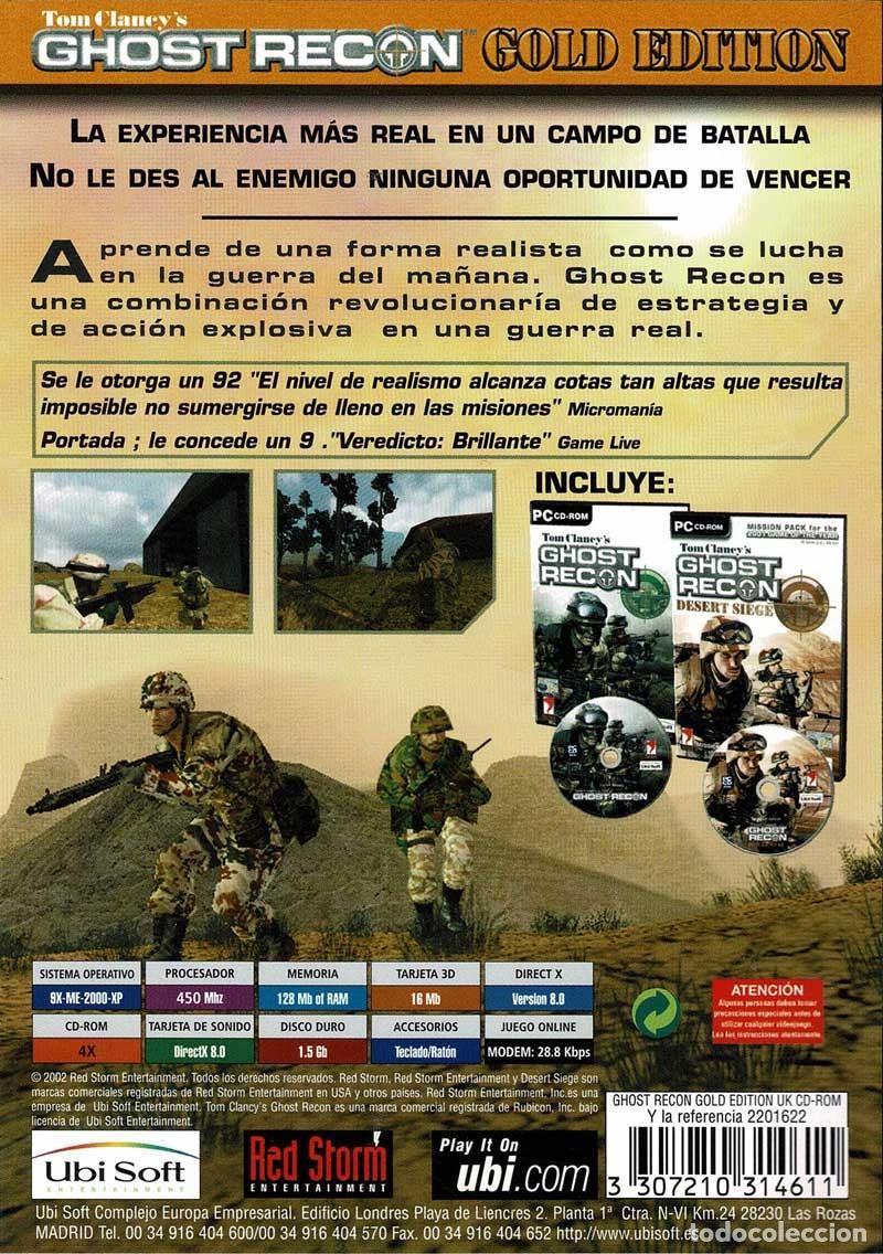 Videojuegos y consolas: Tom Clancys Ghost Recon. Gold Edition. PC - Foto 2