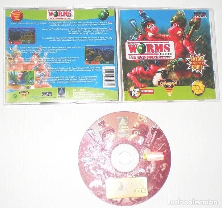 Videojuegos y consolas: Worms and Reinforcements United [1996] Team17 / Hasbro Interactive[PC CDROM] - Foto 1
