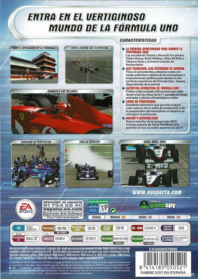 Videojuegos y consolas: F1 2002 Campeonato Mundial FIA F&oacute;rmula uno 2002. PC - Foto 2