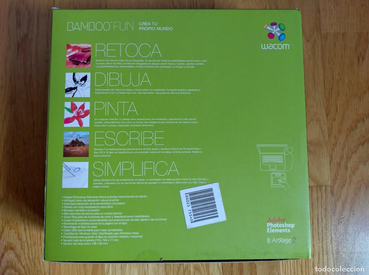 Videojuegos y consolas: TABLETA DIBUJO WACOM BAMBOO FUN PARA PC - Foto 2