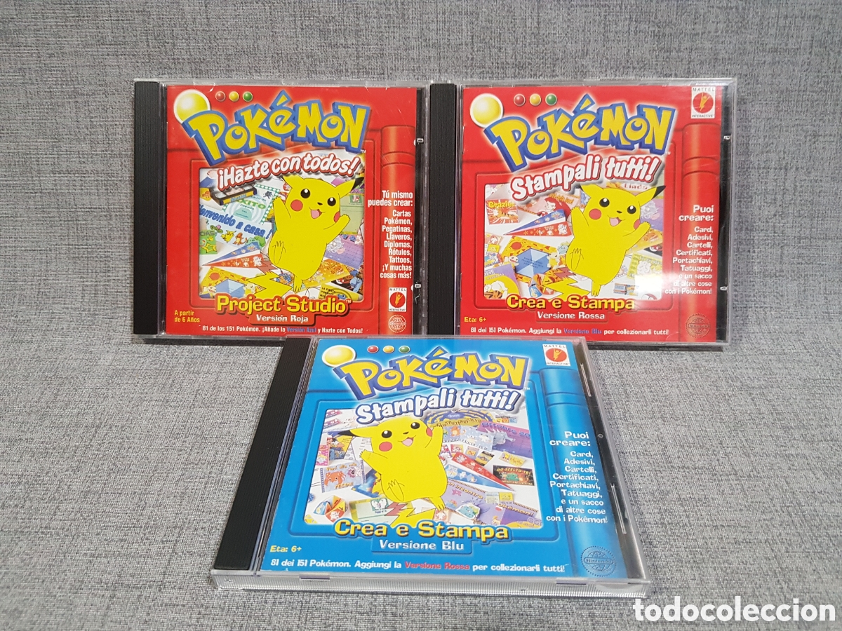 Videojuegos y consolas: POKEMON PROJECT STUDIO VERSI&Oacute;N ROJA ESPA&Ntilde;OLA + VERSION ROJA Y AZUL EN ITALIANO - Foto 1