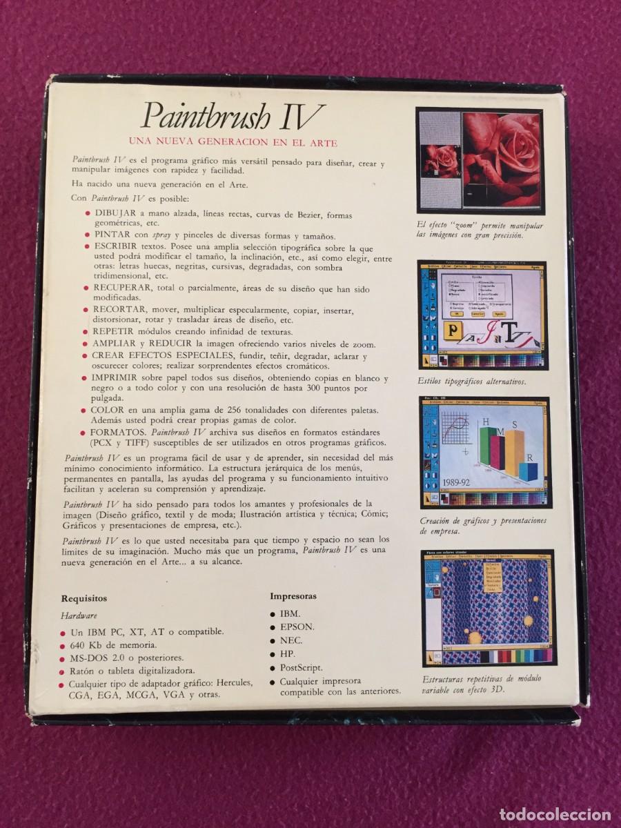 Videojuegos y consolas: PROGRAMA PC DISQUETES - DISKETTES : PAINTBRUSH IV - Foto 7