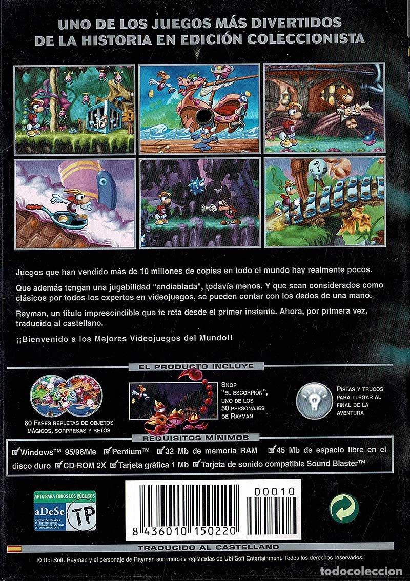 Videojuegos y consolas: Rayman. PC. Ubisoft. Incluye manual - Foto 2