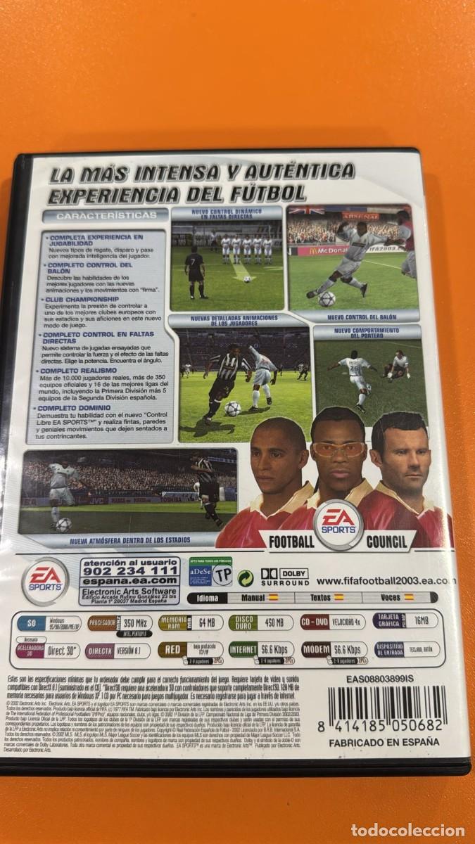 Videojuegos y consolas: FIFA FOOTBALL 2003 - PC CD- ROM - Foto 2