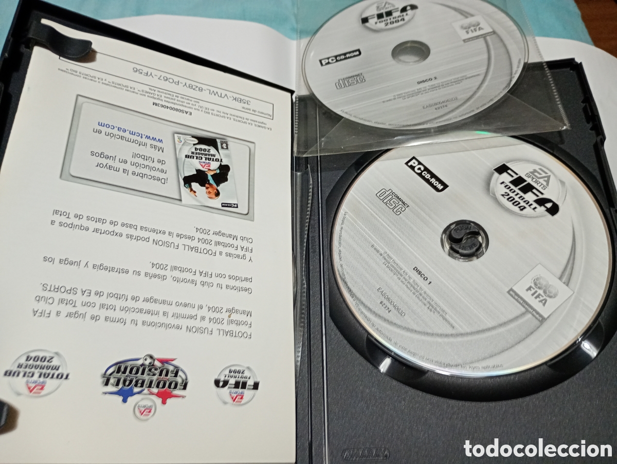 Videojuegos y consolas: Fifa football 2004 PC CD ROM - Foto 2