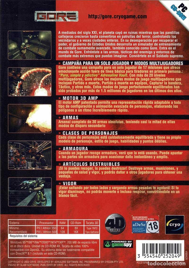 Videojuegos y consolas: Gore. PC - Foto 2