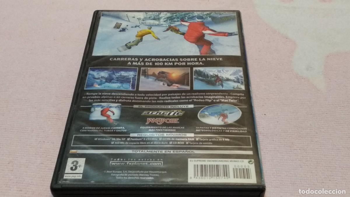 Videojuegos y consolas: PC CD-ROM Supreme Snowboarding (Atari, 2005). Incluye manual. - Foto 3
