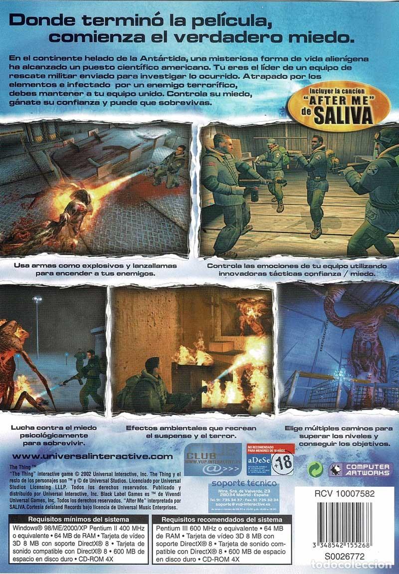Videojuegos y consolas: The Thing (La Cosa). PC - Foto 2