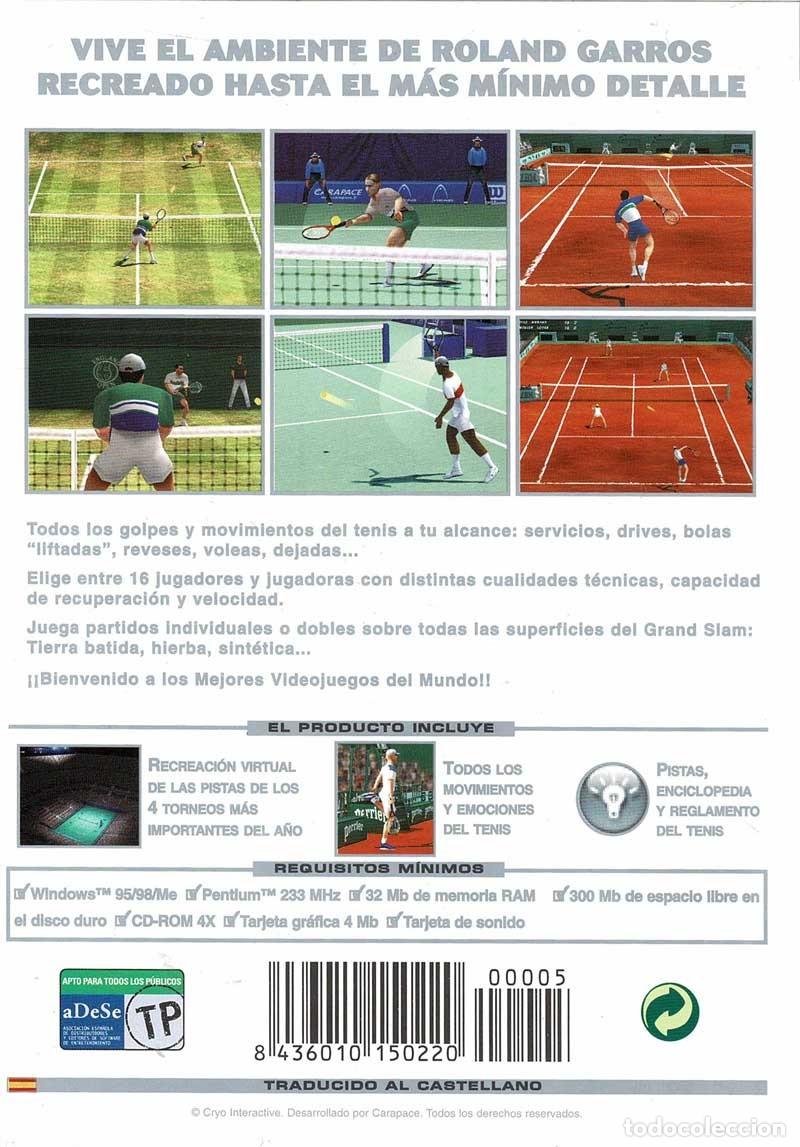 Videojuegos y consolas: Roland Garros Paris 2000. PC - Foto 2