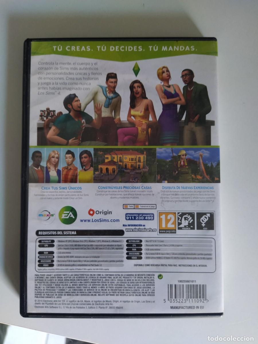 Videojuegos y consolas: LOS SIMS 4 PC ORIGINAL Y EN BUEN ESTADO - Foto 2