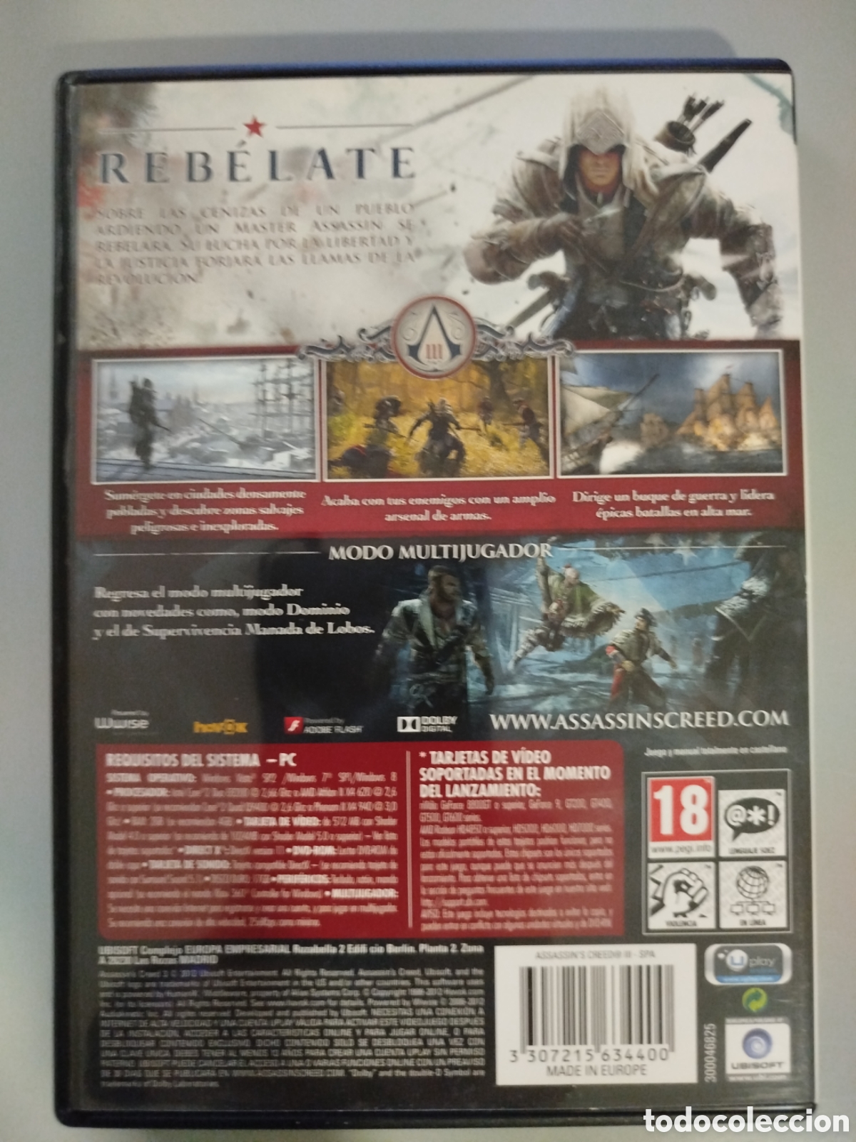 Videojuegos y consolas: JUEGO PC - ASSASSINS CREED III - Foto 2