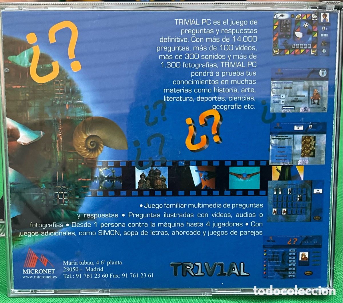 Videojuegos y consolas: TRIVIAL PC (Juego educativo en CD Rom) - Foto 2