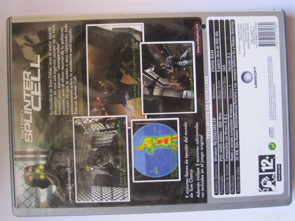 Videojuegos y consolas: tom clancys splinter cell codegame videojuego pc - Foto 4