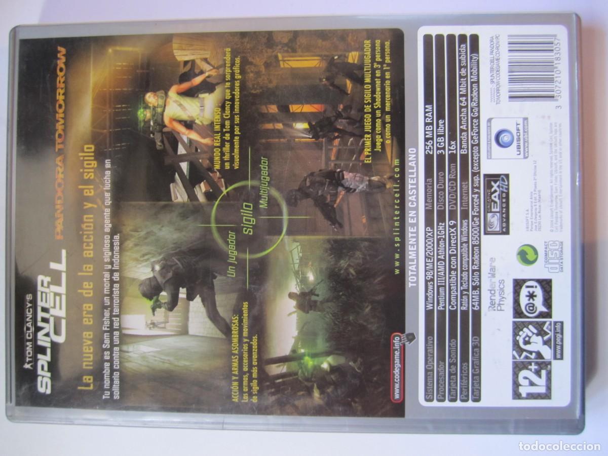 Videojuegos y consolas: videojuego pc splinter cell pandora tomorrow - Foto 4