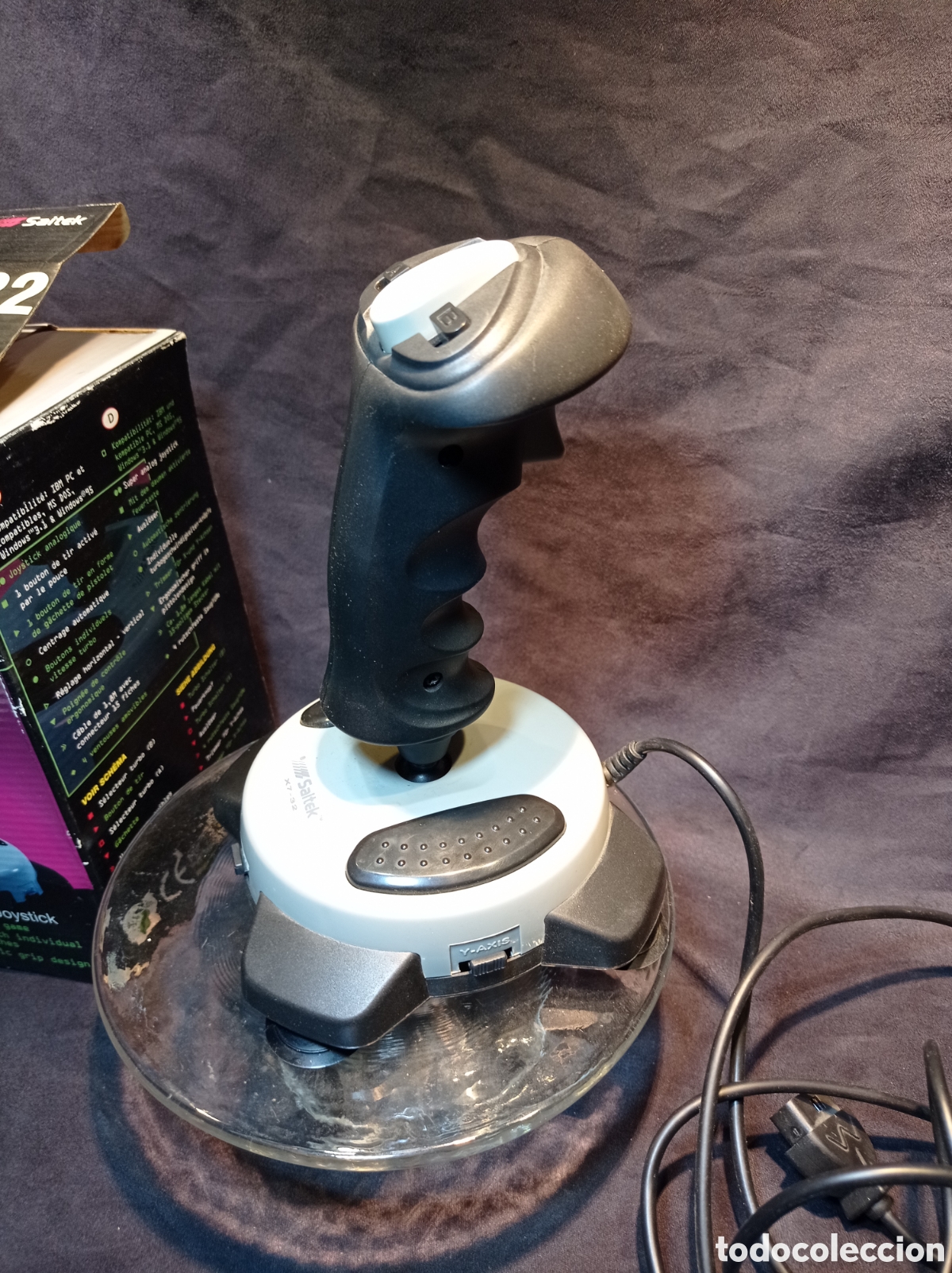 Videojuegos y consolas: ANTIGUO JOYSTICK SAITEK X7-32. - Foto 2