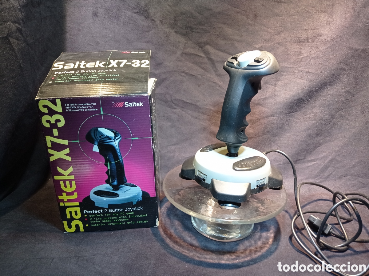 Videojuegos y consolas: ANTIGUO JOYSTICK SAITEK X7-32. - Foto 1