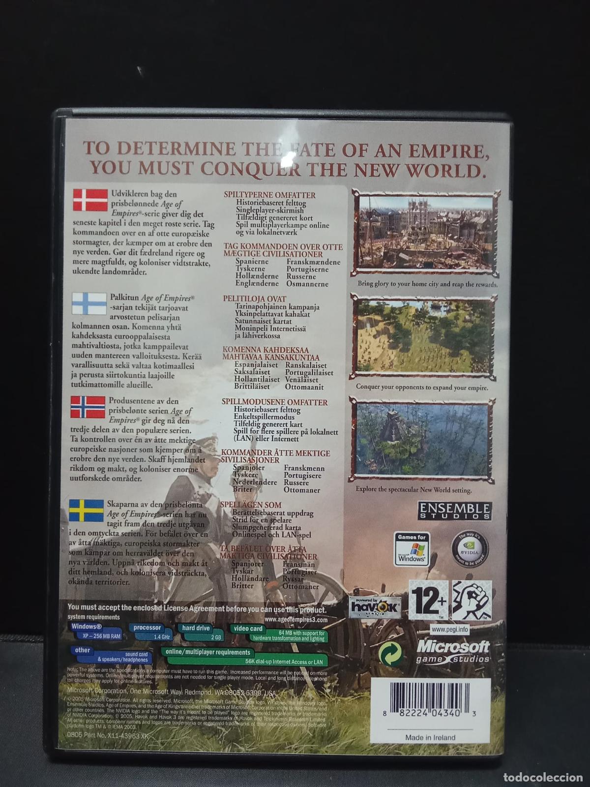Videojuegos y consolas: AGE OF EMPIRES III. PC CD-ROM - Foto 3