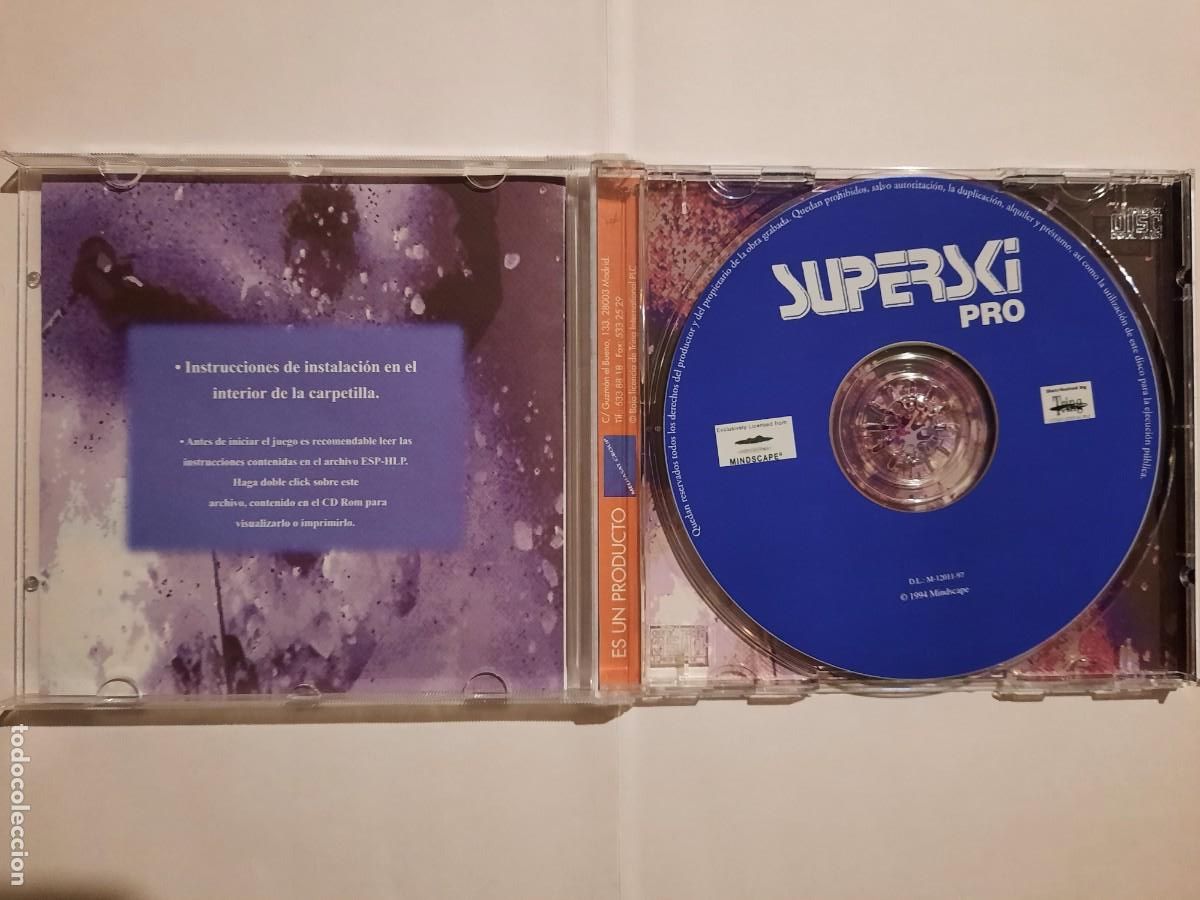 Videojuegos y consolas: CD-ROM PC. Superski PRO. Griping ski-race simulation. Ergo software - Foto 2