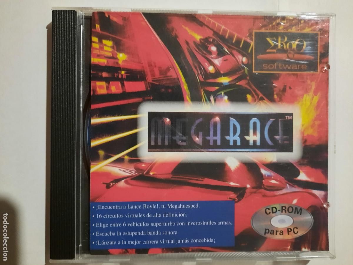 Videojuegos y consolas: CD-ROM PC. Megarace. Ergo software - Foto 1