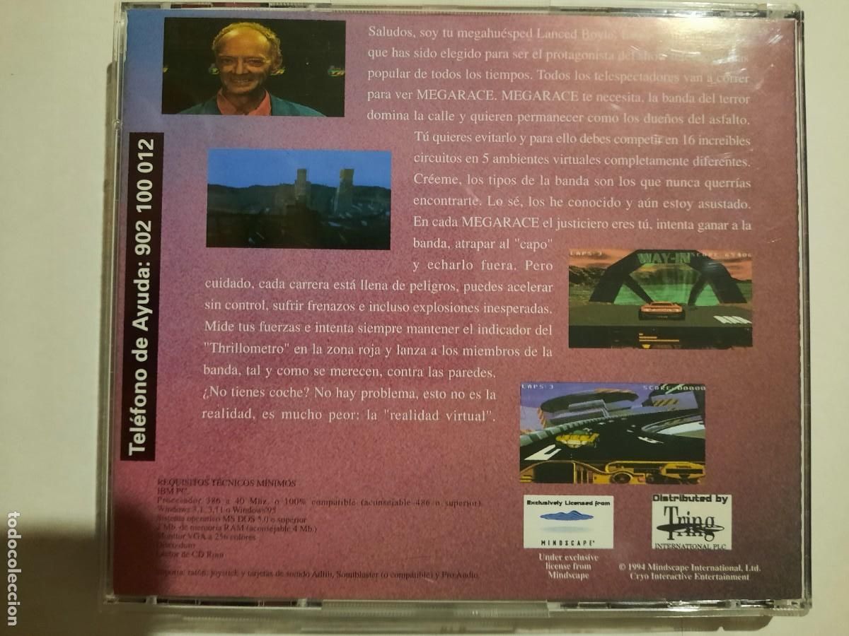 Videojuegos y consolas: CD-ROM PC. Megarace. Ergo software - Foto 3