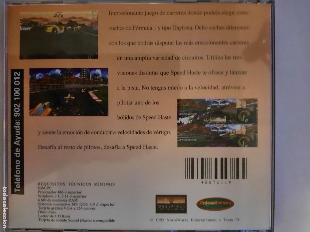Videojuegos y consolas: CD-ROM PC. Speed haste. Friendwar. Juego. - Foto 3