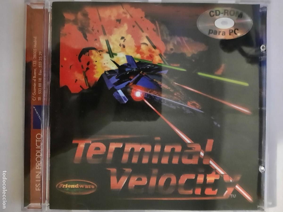 Videojuegos y consolas: CD-ROM PC. Terminal velocity. Friendwars, Juego - Foto 1