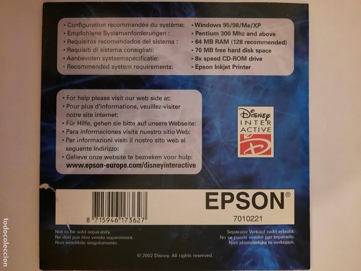 Videojuegos y consolas: CD-PC. Treasure planet. Print estudio. Disney interactive - Foto 3