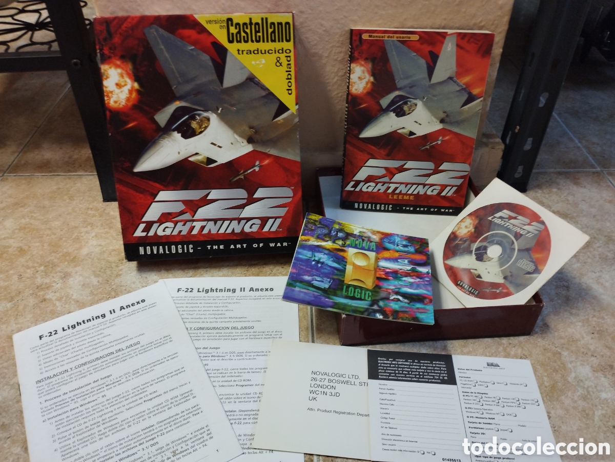 Videojuegos y consolas: F22 lightning II versi&oacute;n castellano - Foto 1