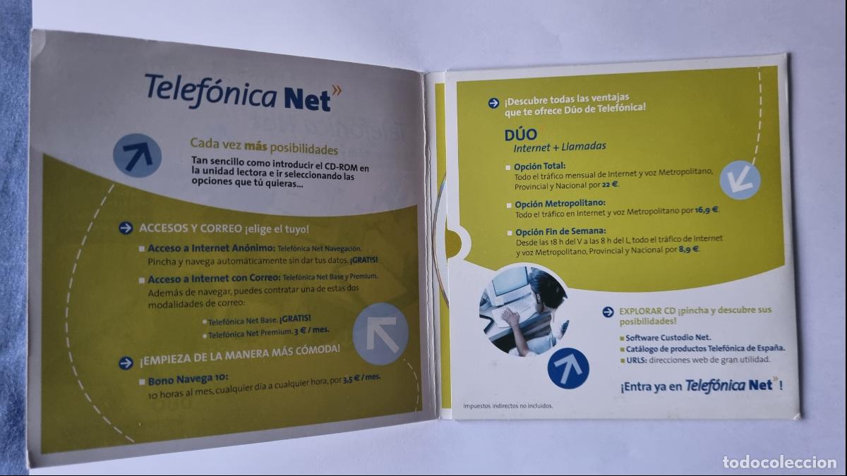 Videojuegos y consolas: CD Telef&oacute;nica Net, Internet f&aacute;cil y r&aacute;pido (D&Uacute;O - Internet + Llamadas) 2007 - Foto 2