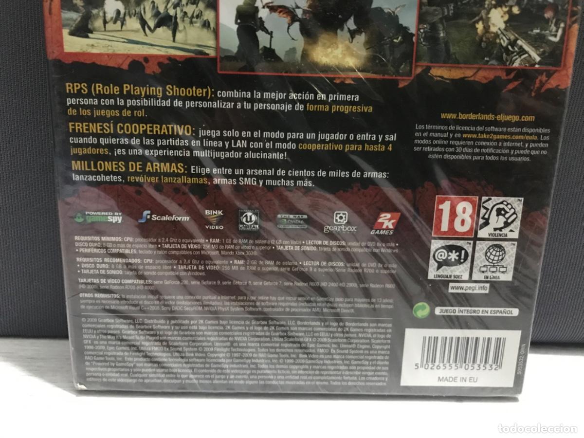 Videojuegos y consolas: Videojuego Borderlands para PC precintado - Foto 3