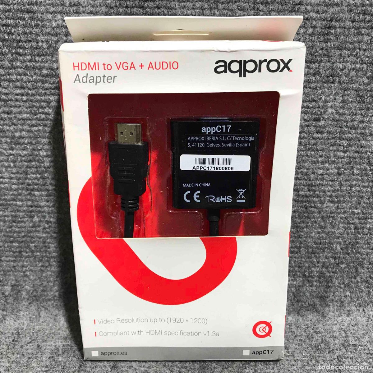 Videojuegos y consolas: HDMI TO VGA+AUDIO PC - Foto 1