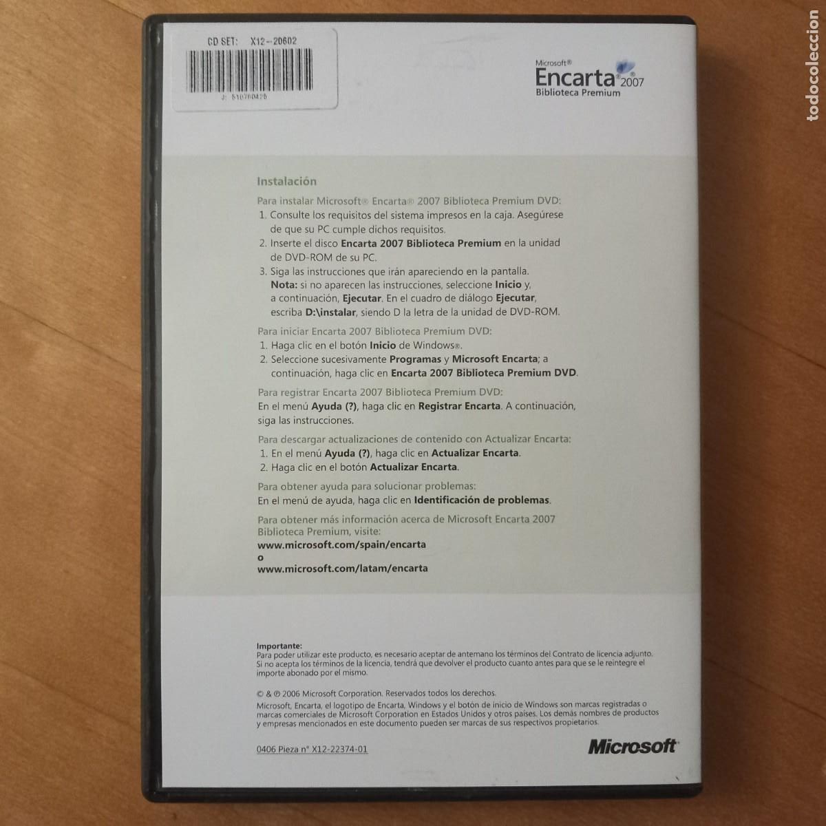 Videojuegos y consolas: Microsoft Encarta 2007 Bibloteca Premium DVD - Foto 2