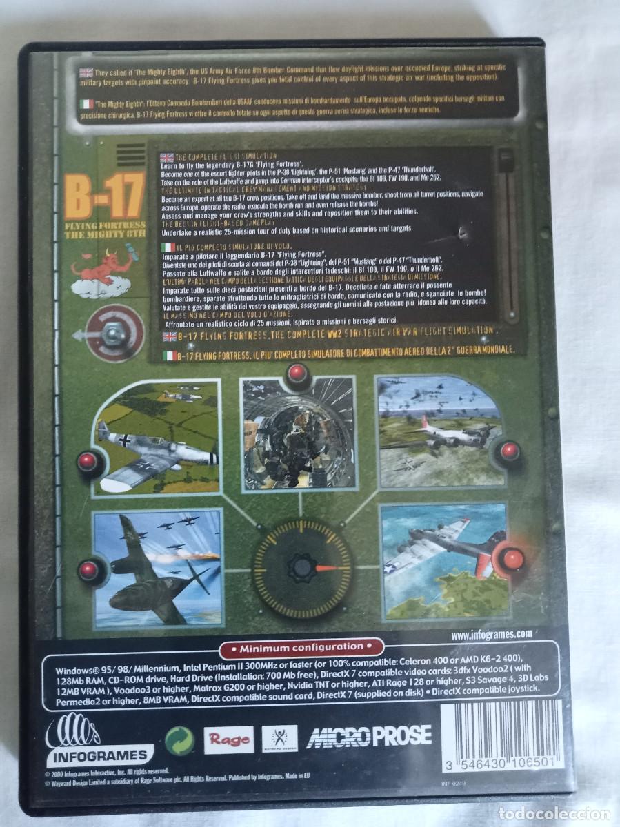 Videojuegos y consolas: B-17 Videojuego Infogrames PC Simulaci&oacute;n - Foto 2