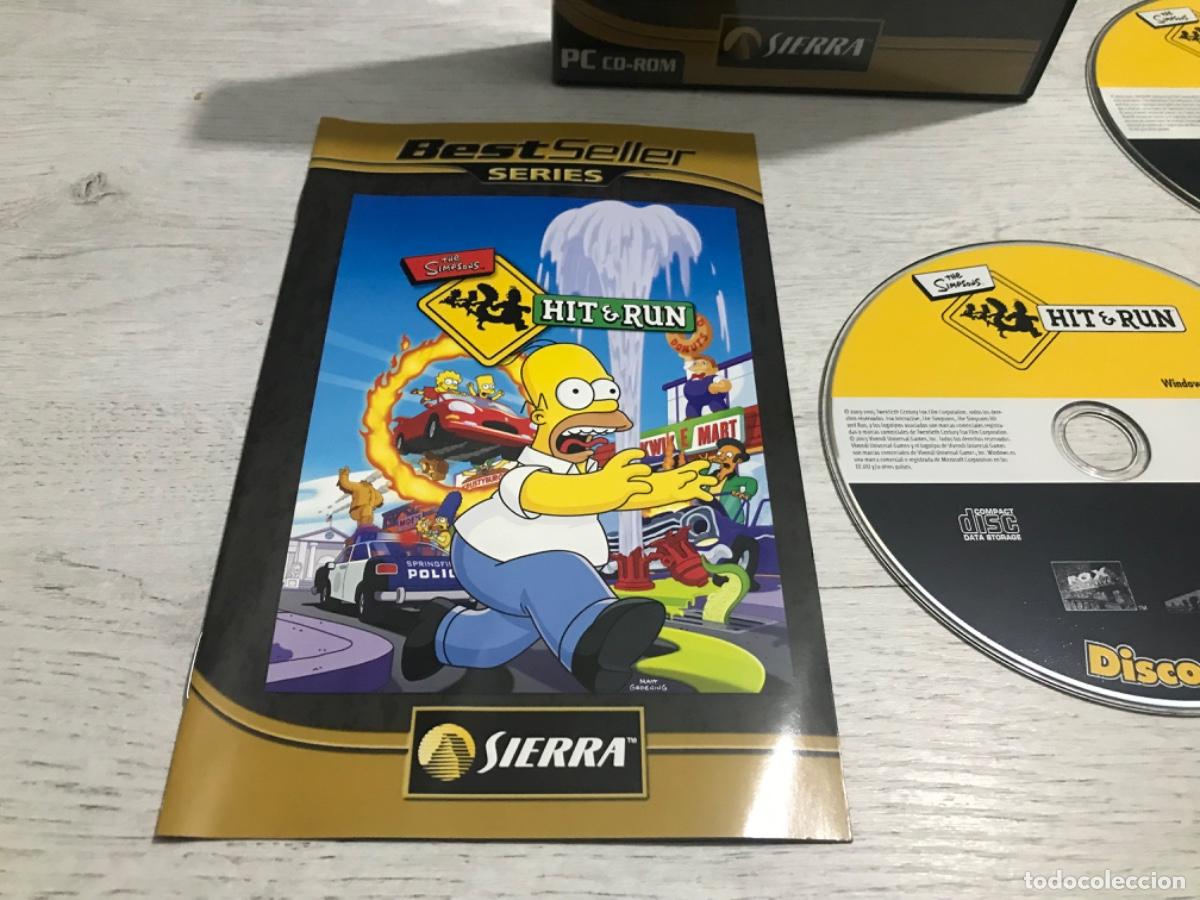 Videojuegos y consolas: Juego Simpson Hit&Run para PC 3 discos - Foto 3