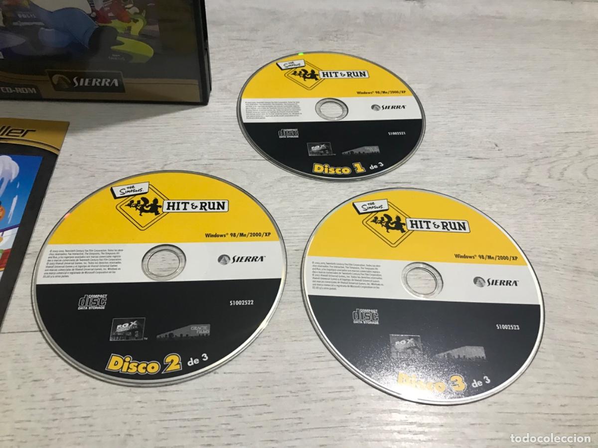 Videojuegos y consolas: Juego Simpson Hit&Run para PC 3 discos - Foto 4