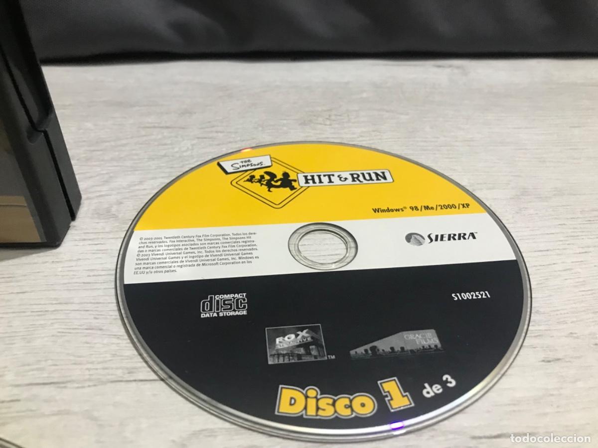 Videojuegos y consolas: Juego Simpson Hit&Run para PC 3 discos - Foto 5