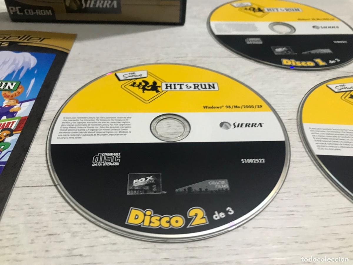 Videojuegos y consolas: Juego Simpson Hit&Run para PC 3 discos - Foto 6