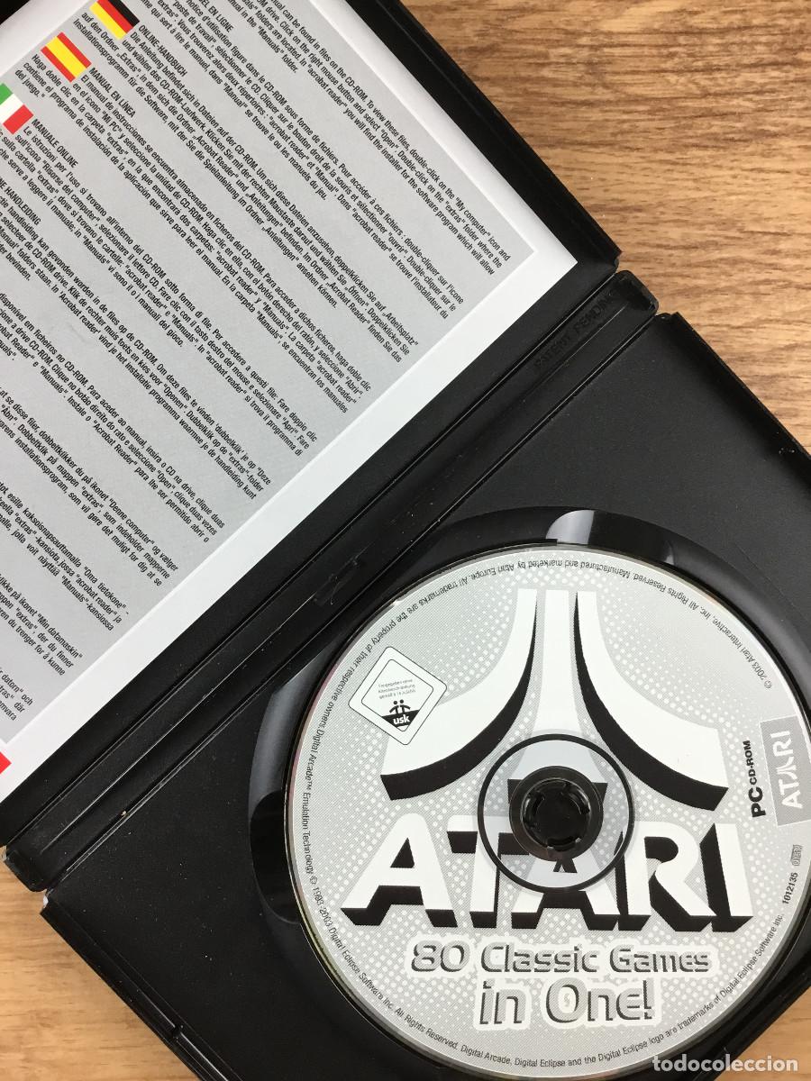 Videojuegos y consolas: ATARI 80 JUEGOS CL&Aacute;SICOS EN 1 - PC CD-ROM - Foto 3