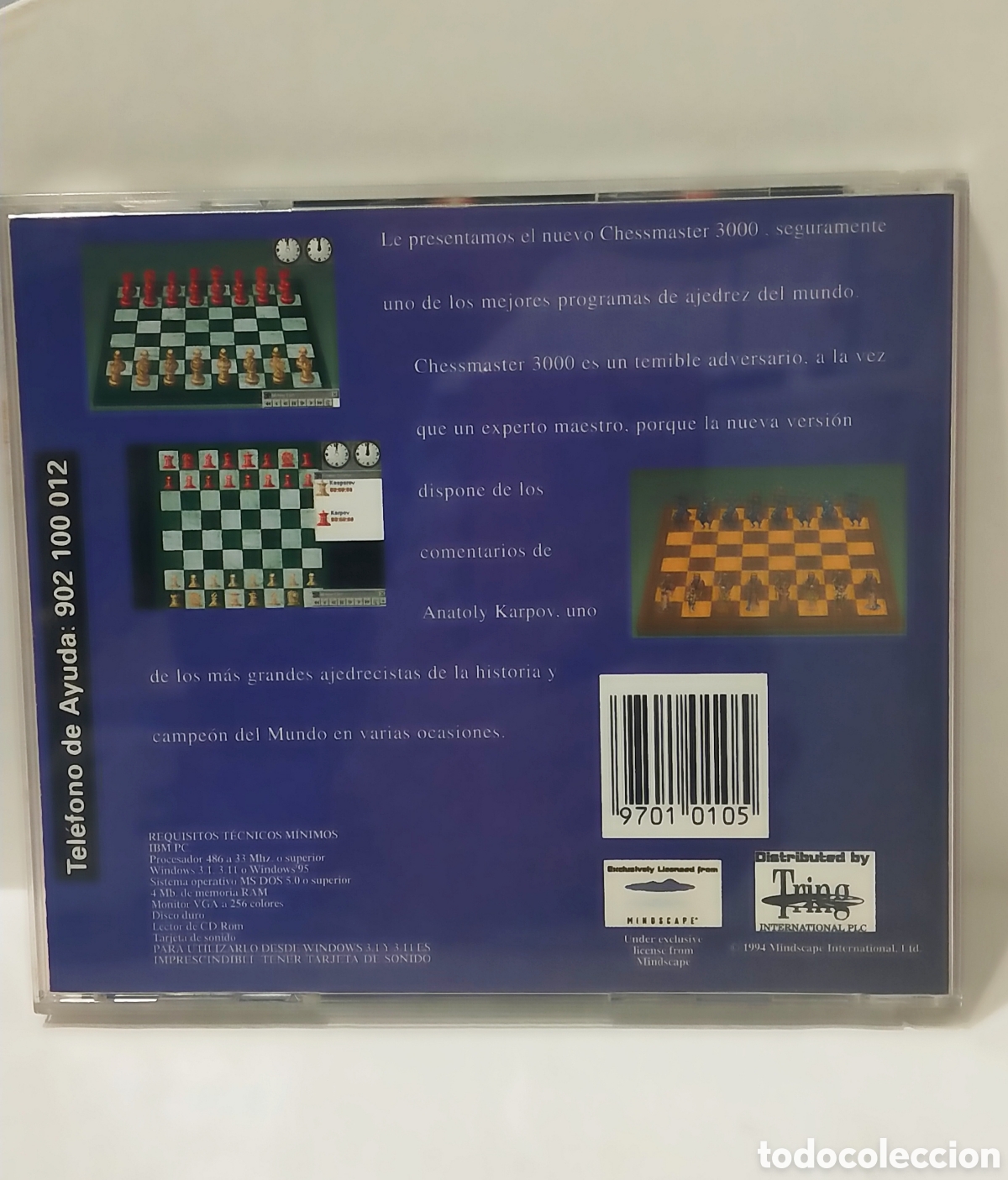 Videojuegos y consolas: CHESSMASTER 3000 PC,a&ntilde;o 1992 - Foto 2