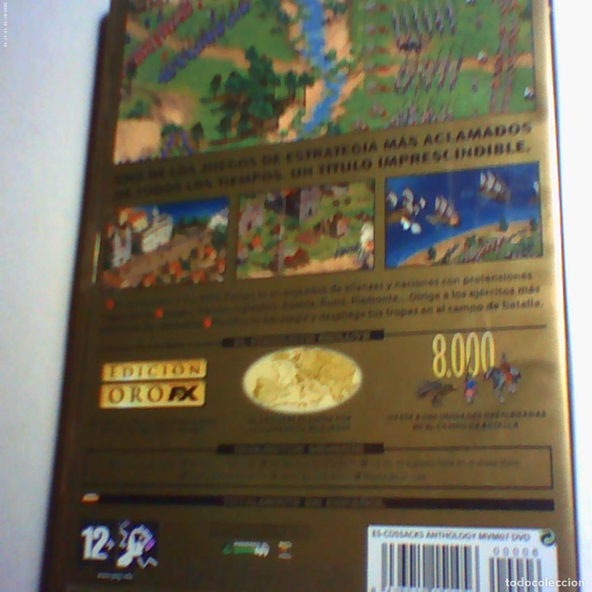 Videojuegos y consolas: pc dvd fx interactive cossacks. disco y manual (buen estado) - Foto 2