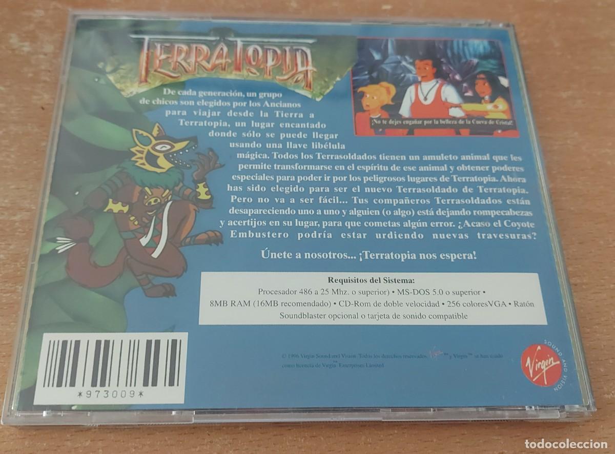 Videojuegos y consolas: PC CD ROM TERRATOPIA VIRGIN A&Ntilde;O 1996 - Foto 2