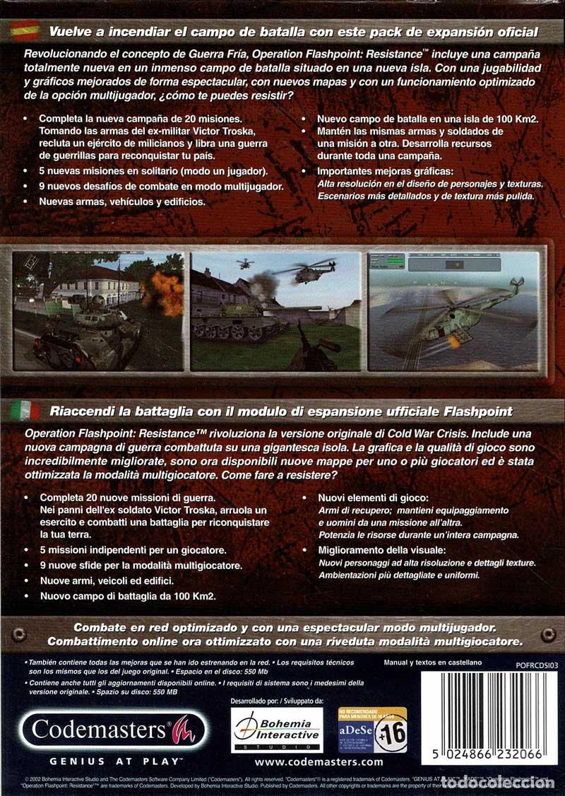 Videojuegos y consolas: Operation Flashpoint Resistance. Pack de expansi&oacute;n oficial. PC - Foto 2