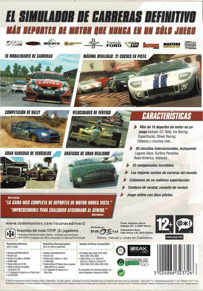 Videojuegos y consolas: Toca Race Driver 2. PC - Foto 2