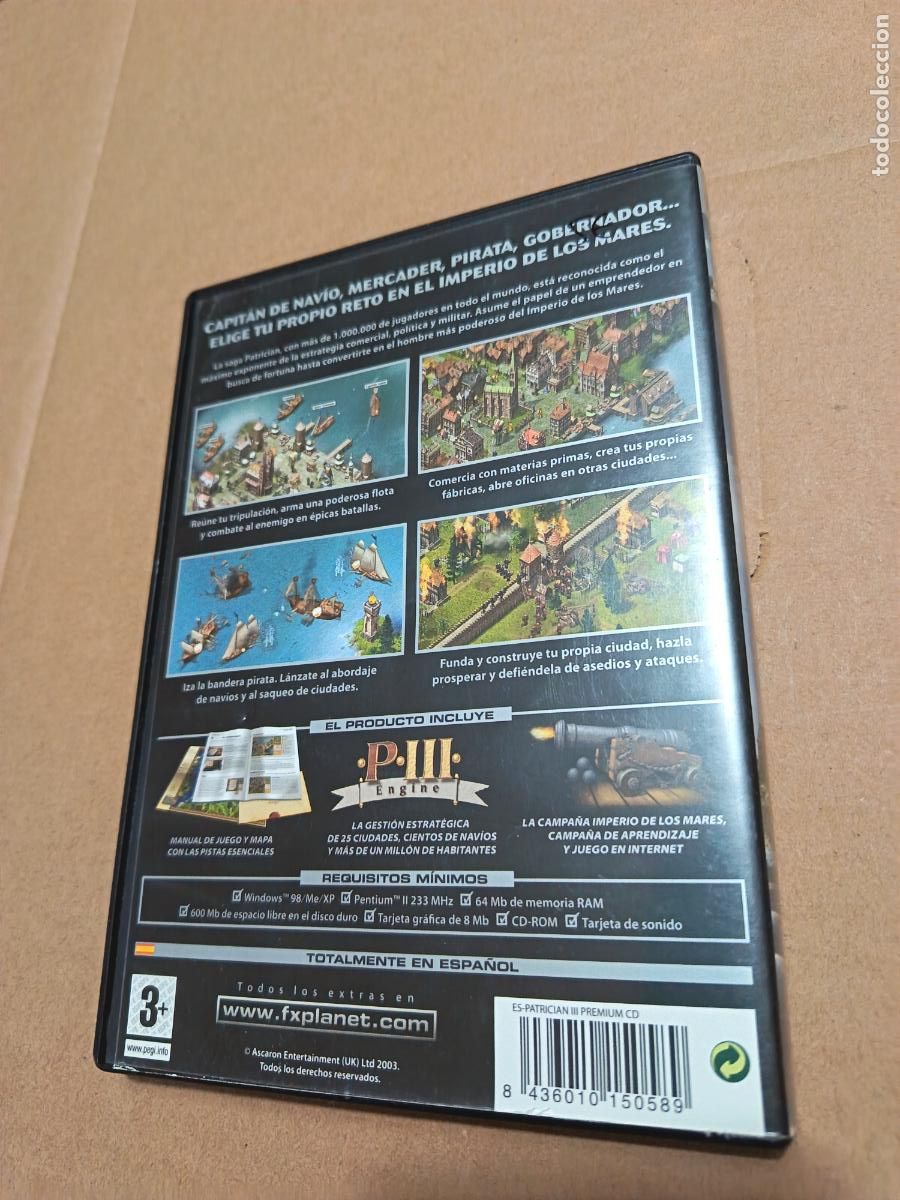 Videojuegos y consolas: PATRICIAN III. IMPERIO DE LOS MARES. PC CON INSTRUCCIONES. - Foto 2